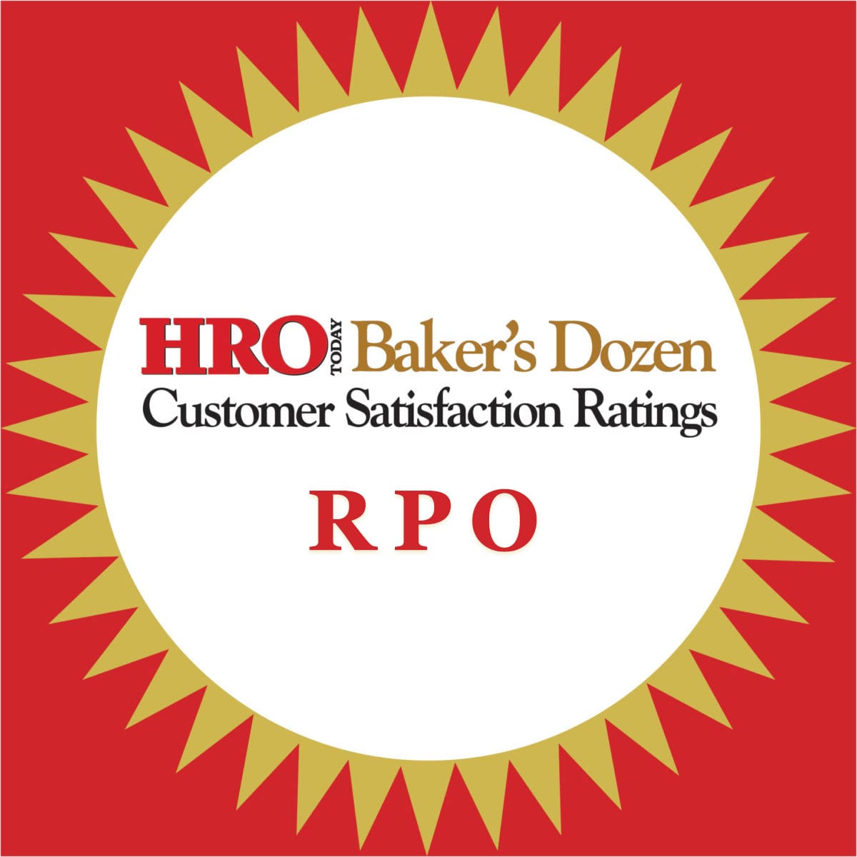 2022 Baker's Dozen Customer Satisfaction Ratings RPO HRO Today