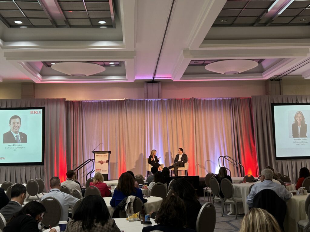 Debbie Bolla interviews Alex Kweskin, Chief Human Capital Officer of the IRS, live at the 2026 HRO Today Forum.